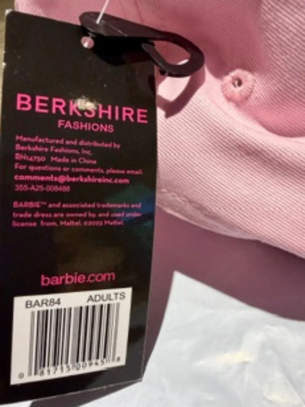 Barbie Baseball Cap,  NWT